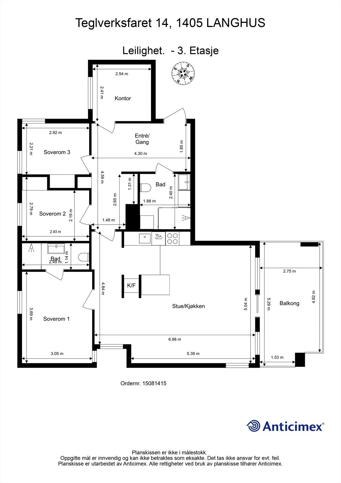 Plantegning Galleribilde