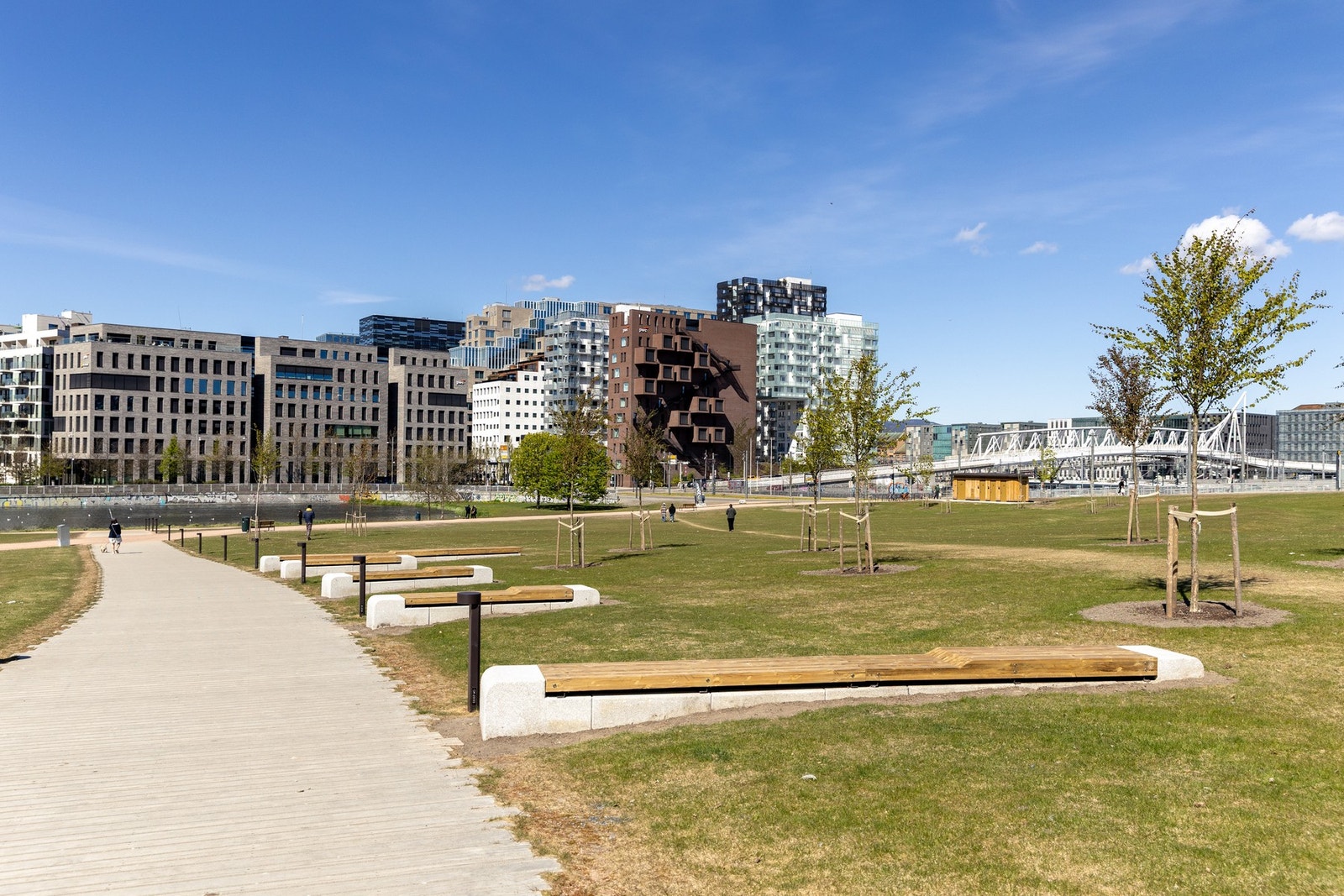 Middelalderparken ligger mellom Bjørvika og Gamlebyen, kort vei fra boligen Galleribilde