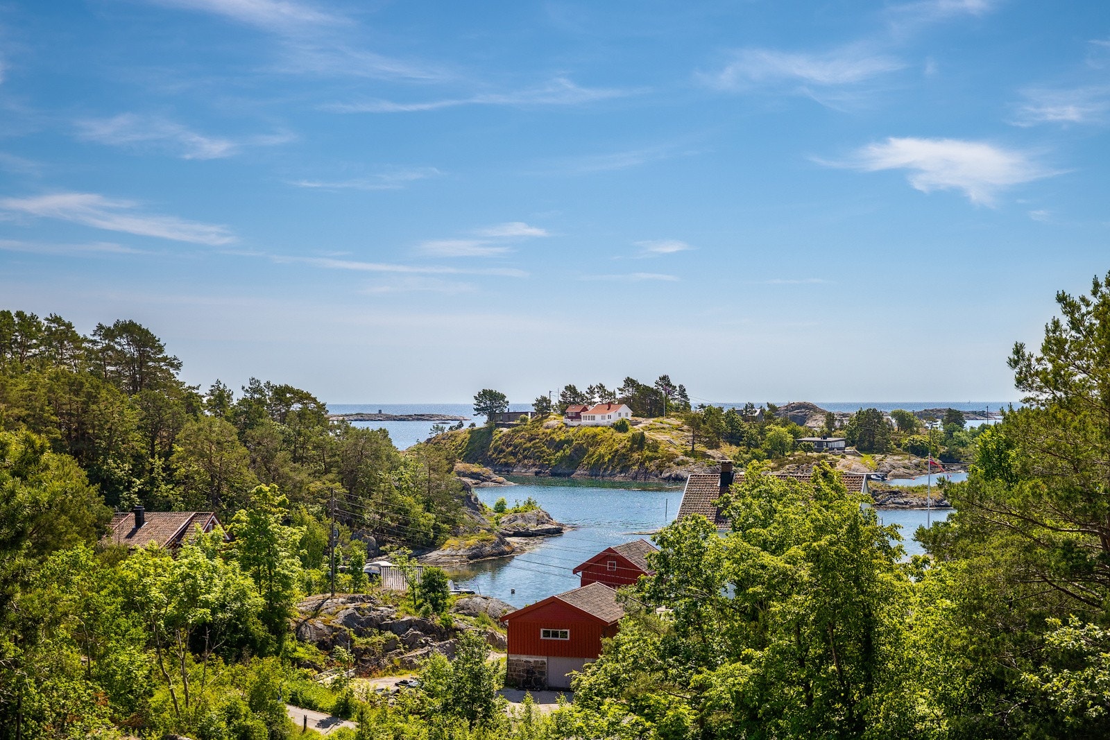 Utsikten fra potensiell takterrasse på tomt 1. Galleribilde