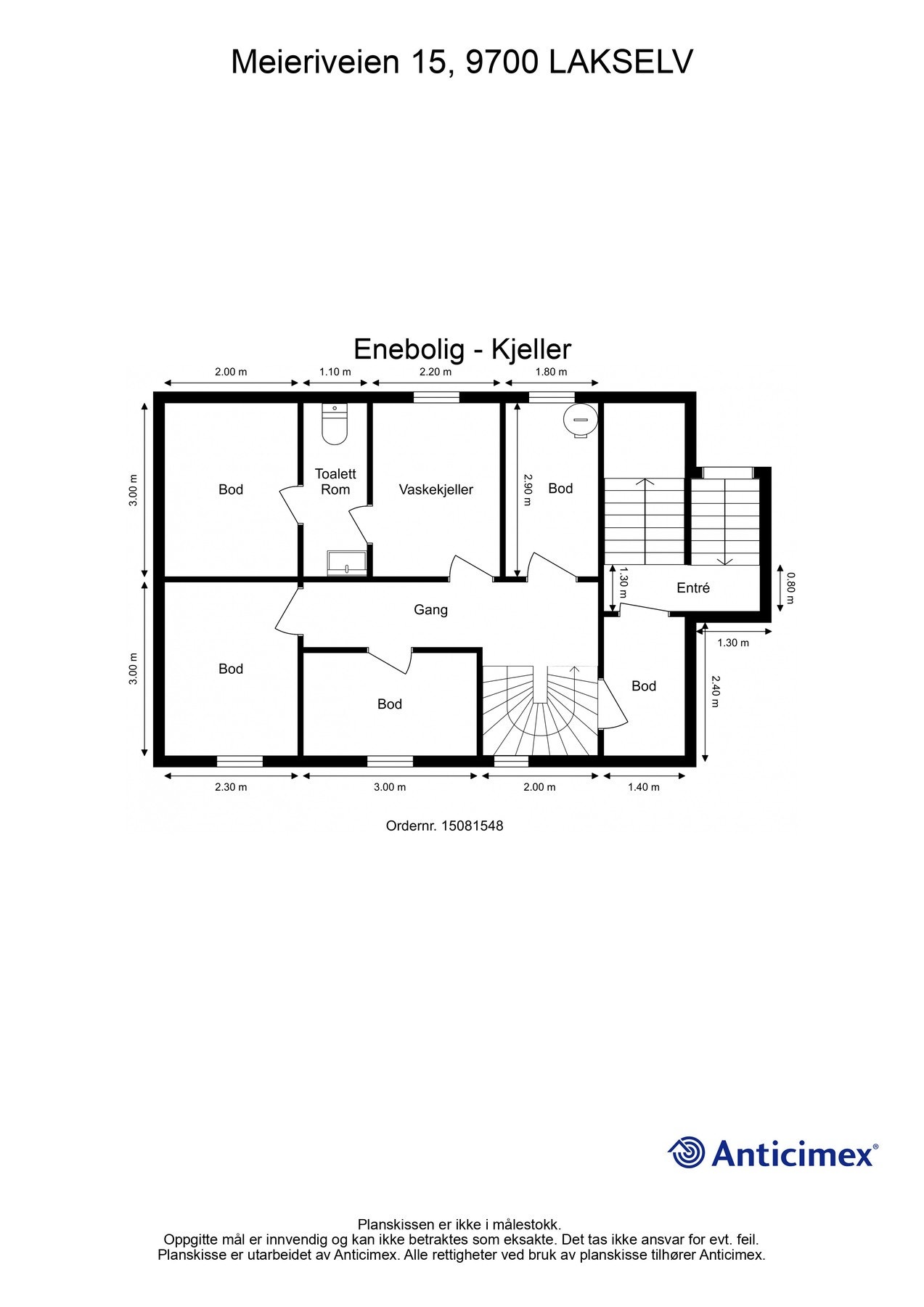 Plantegning av kjelleren. Galleribilde