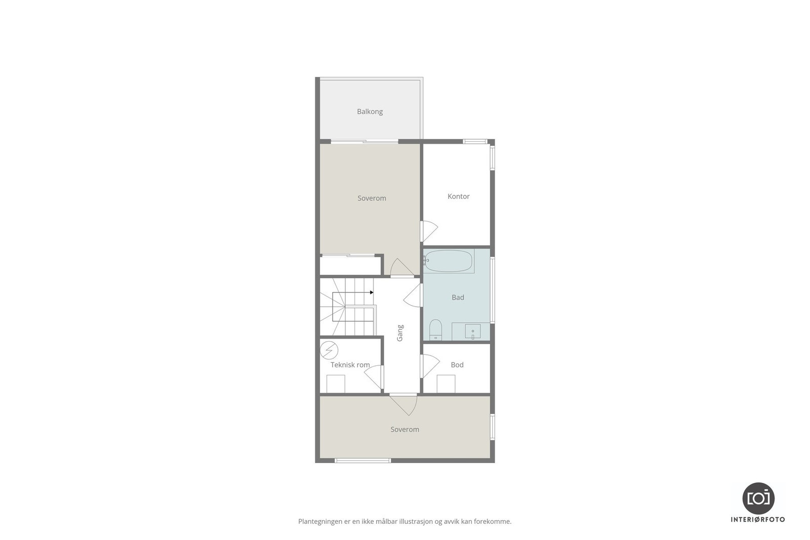 Plantegning 3.etg Galleribilde