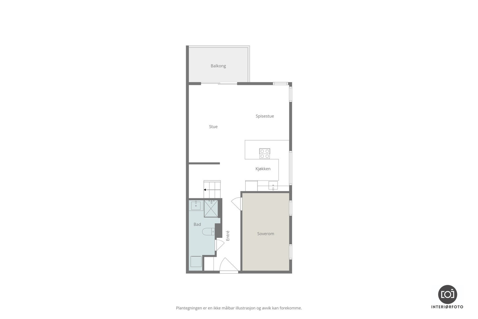 Plantegning 2.etg Galleribilde