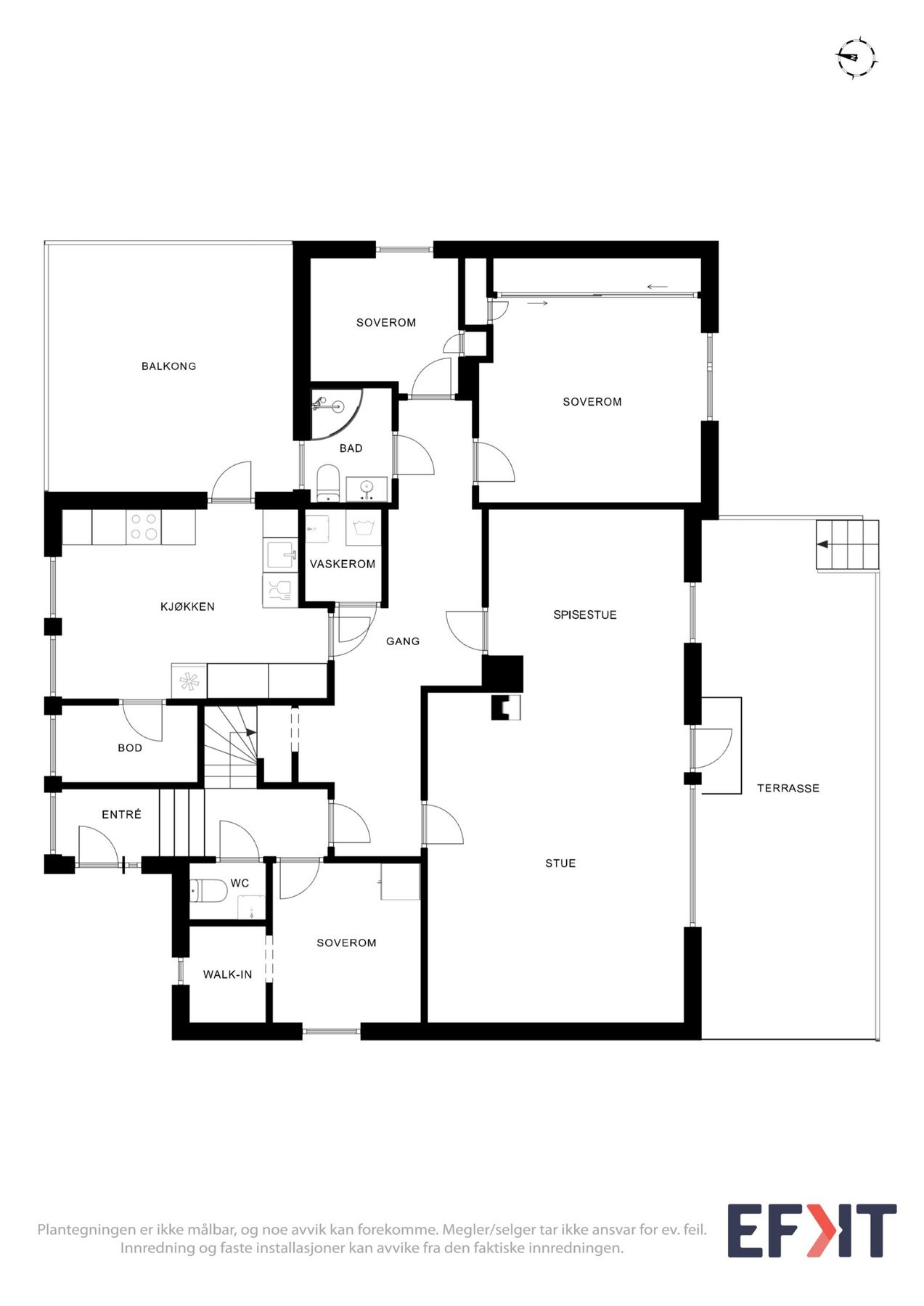 Plantegning hovedetasje Galleribilde