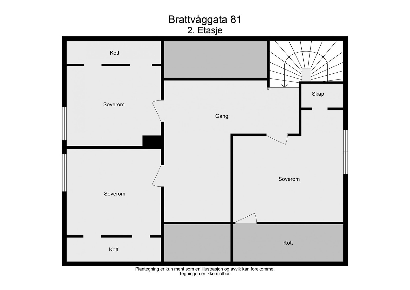 Plantegning 2.etasje Galleribilde
