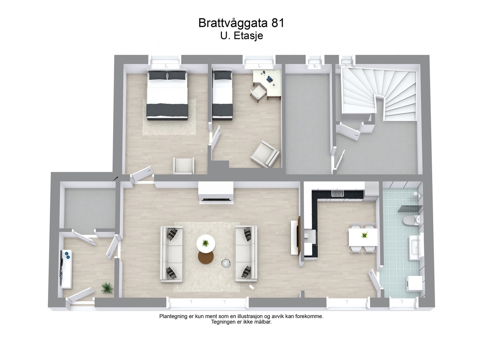 Plantegning U.etasje Galleribilde