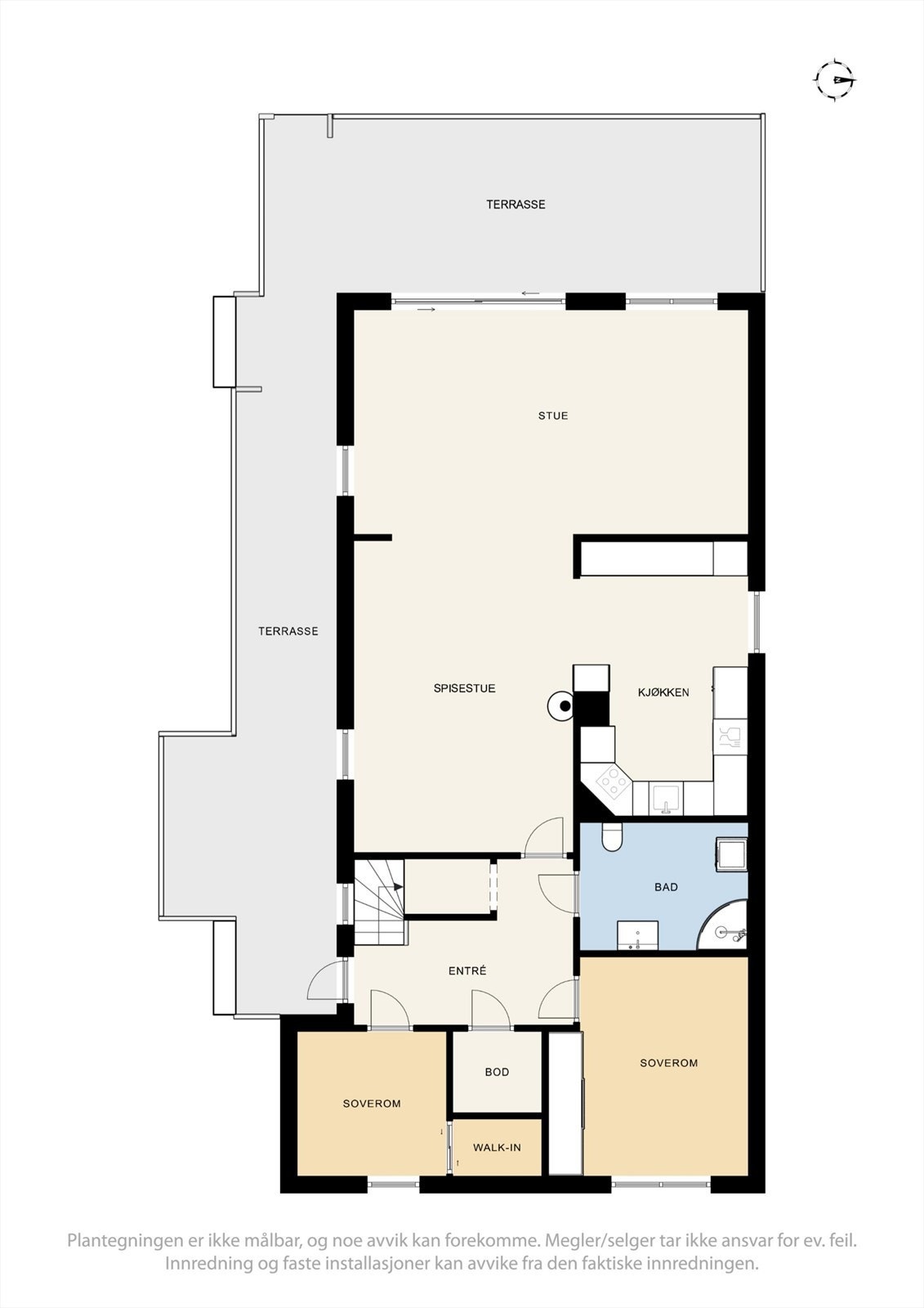Plantegning 1.etasje Galleribilde