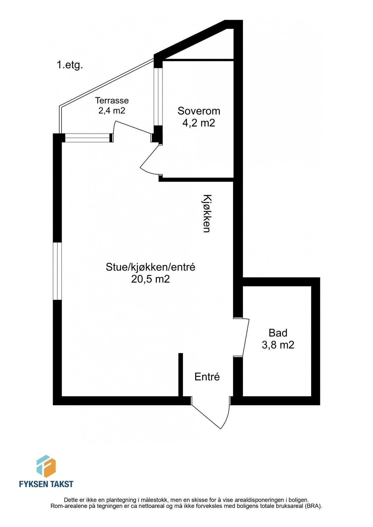 Ta en titt på planskissen og gjør deg kjent med romfordelingen! Skulle ikke visningstidspunkt passe? Ta kontakt på 400 84 956, så finner vi en løsning. Galleribilde