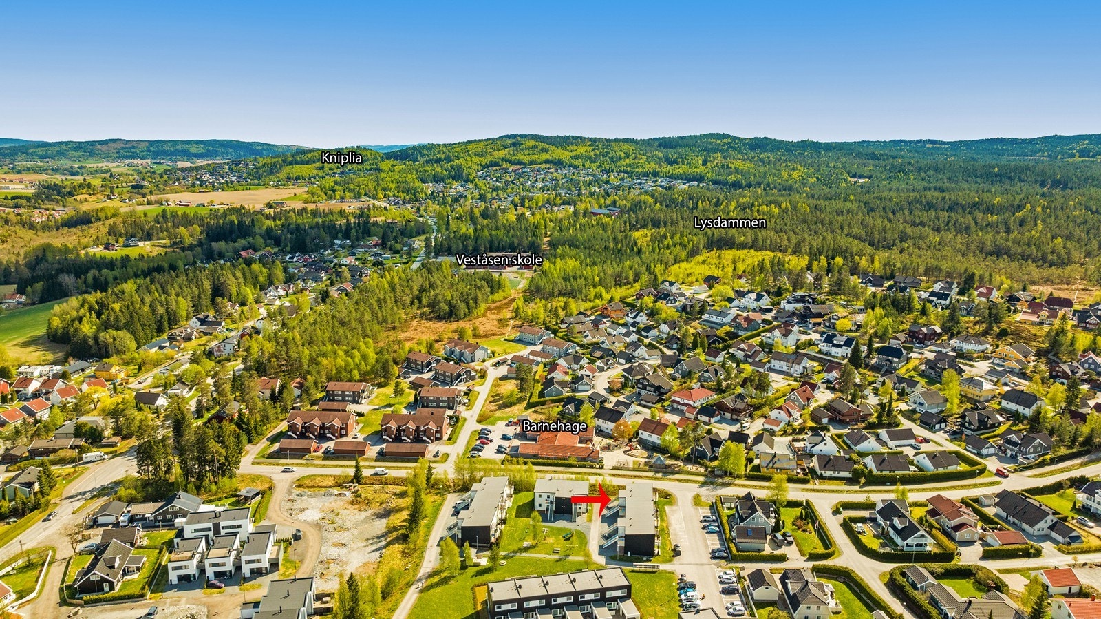 Kniplia skisenter og Lysdammen gir rom for kortreiste hverdagsopplevelser. Galleribilde