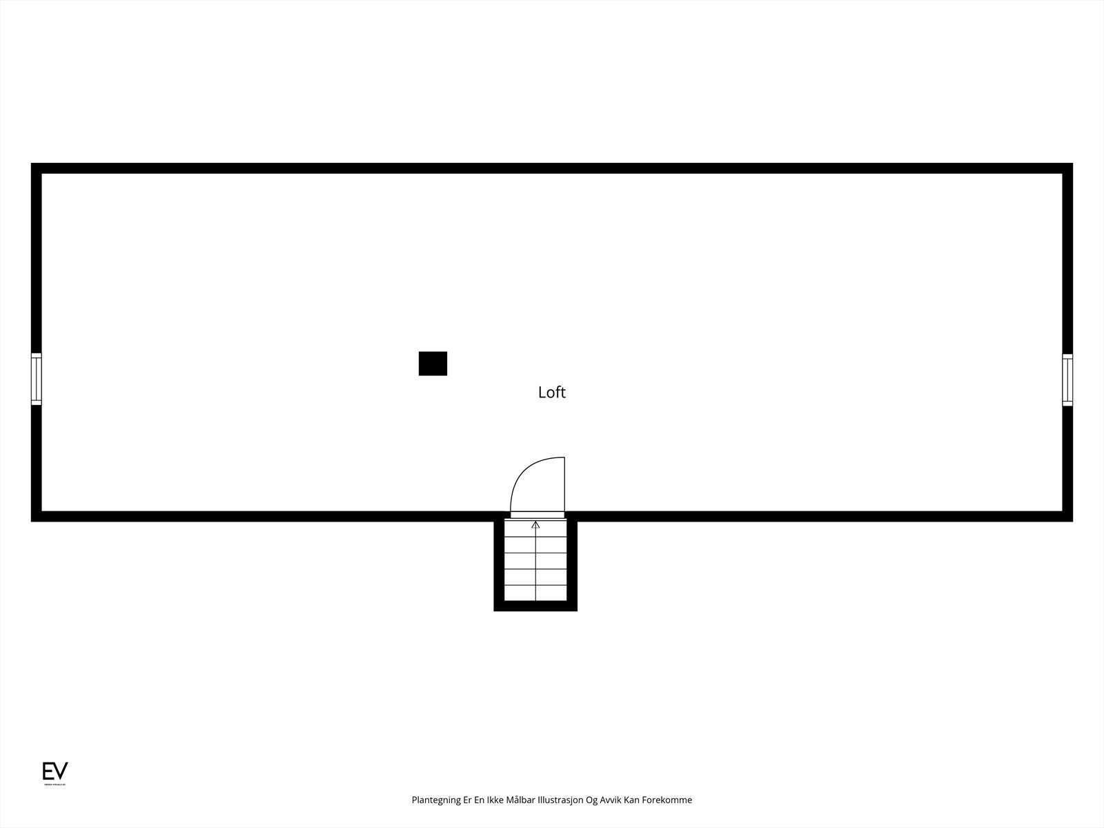 Plantegning loft Galleribilde