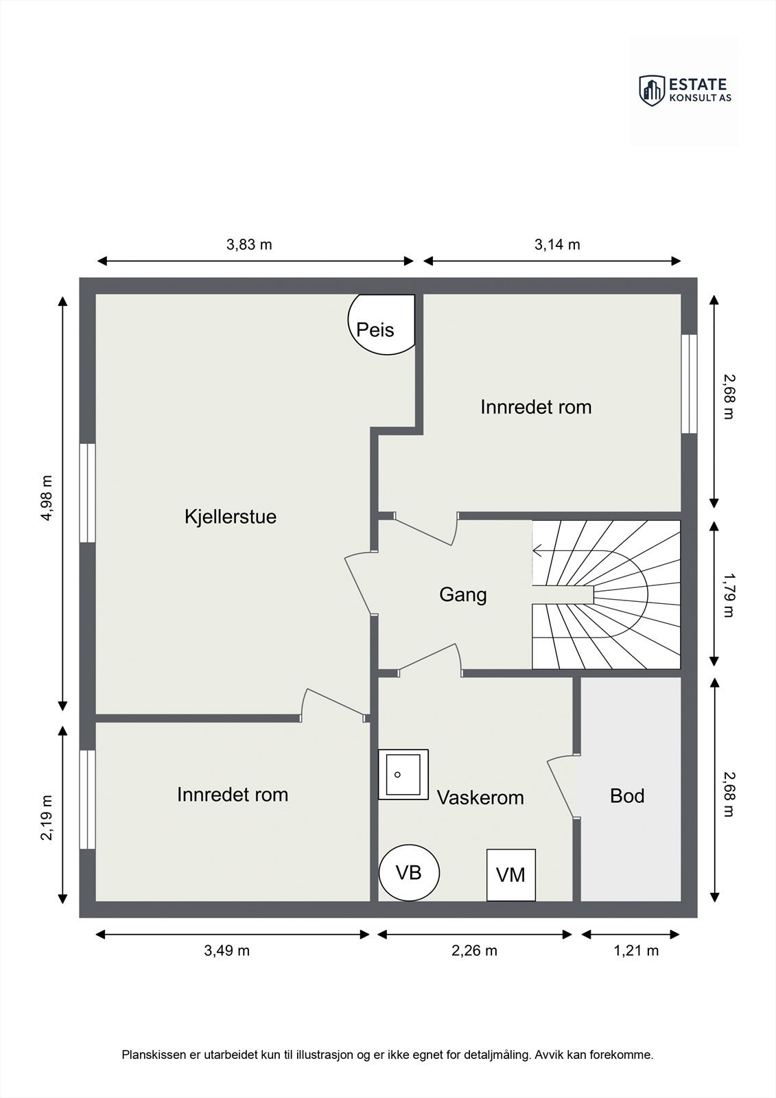 Plantegning - U. etasje Galleribilde