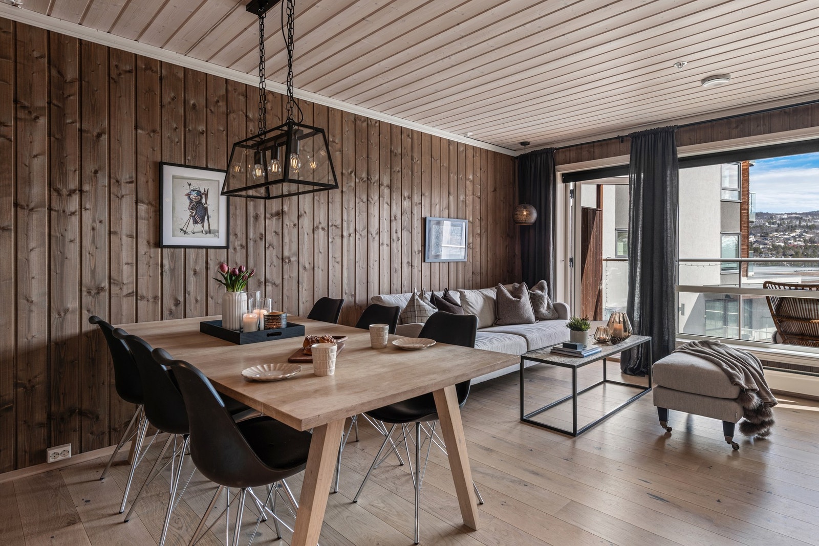 Leiligheten oppleves som lys, lun og trivelig Galleribilde