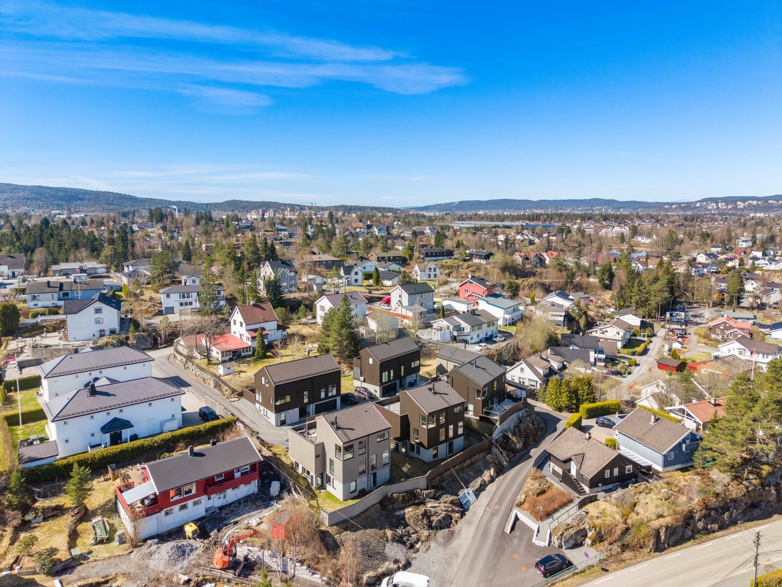 Dronebilde over området. Galleribilde