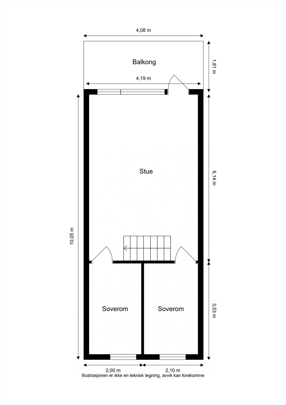 Plantegning 2. etasje Galleribilde