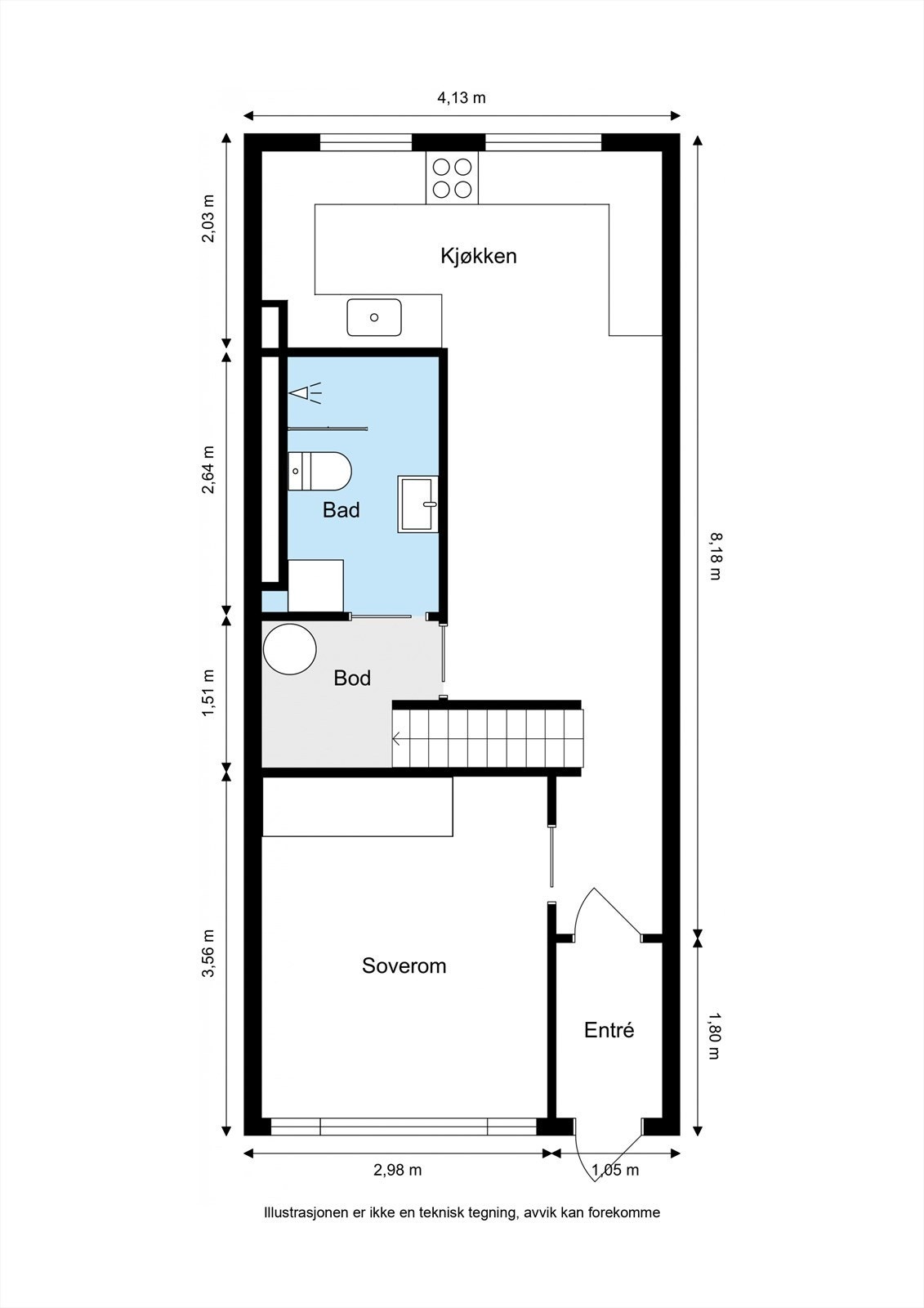Plantegning 1. etasje Galleribilde