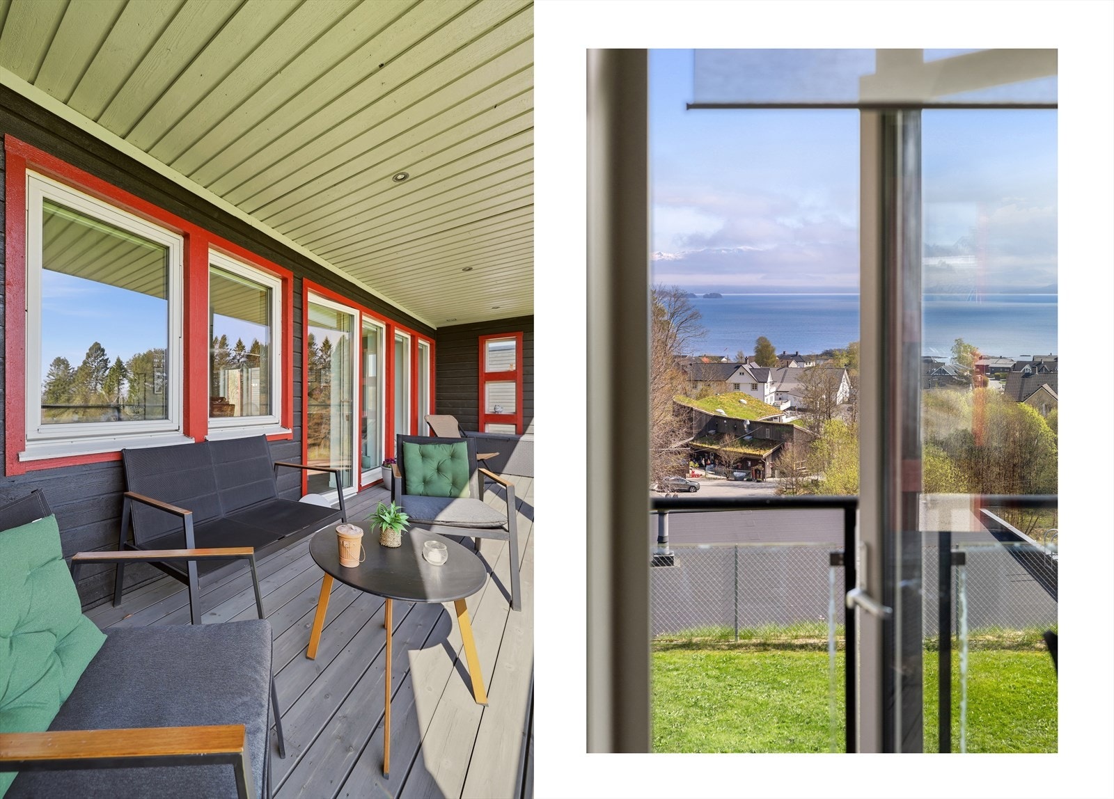 - Det er direkte utgang fra stuen til balkongen, det blir som en fin forlengelse av stuen - Galleribilde