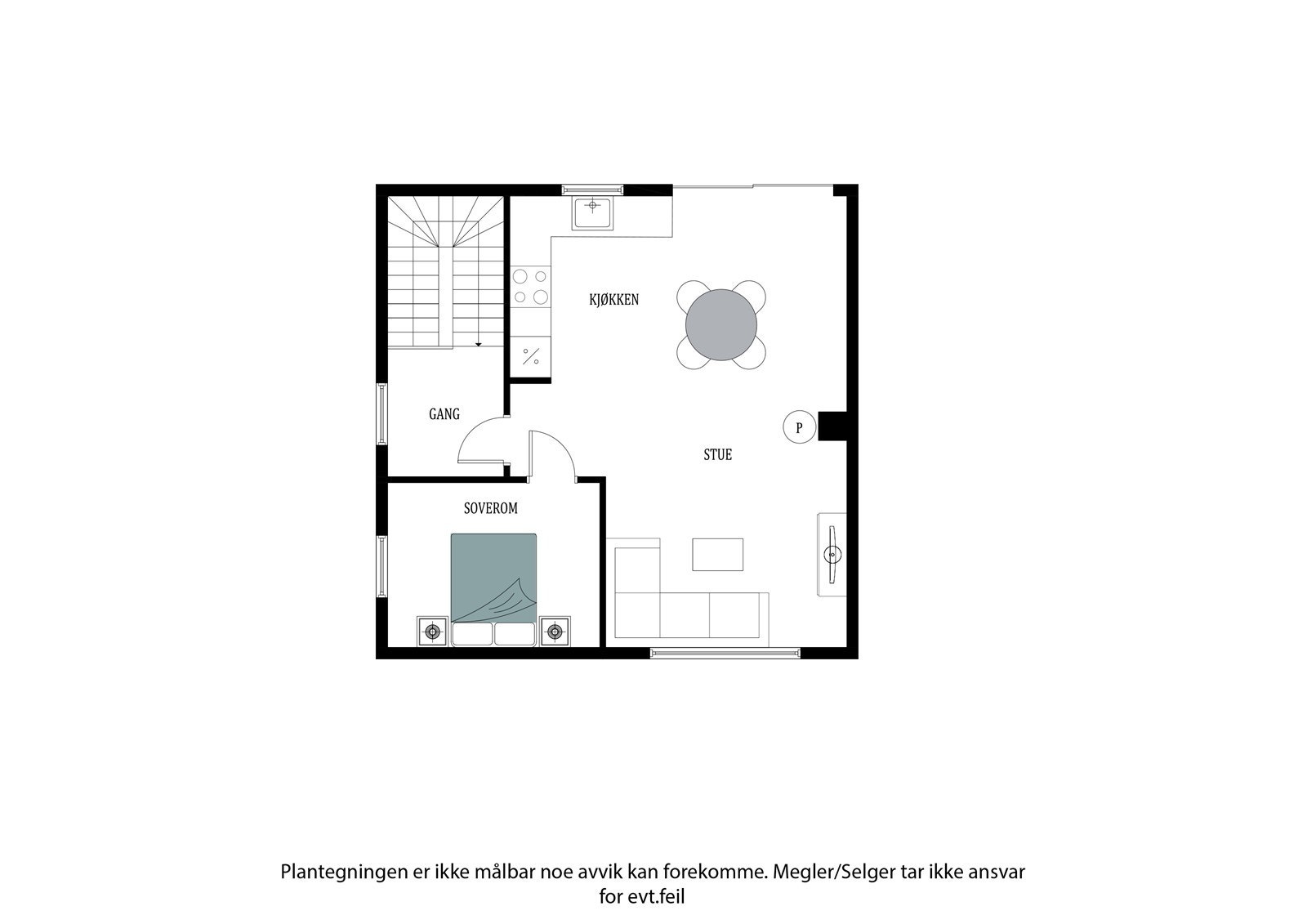 Plantegning hovedetasje Galleribilde