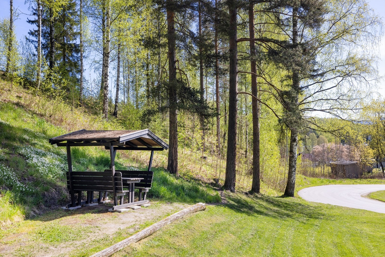 Rett ved boligen finner du Hovsmarka, med fine turstier for både gå- og treningsturer. Galleribilde