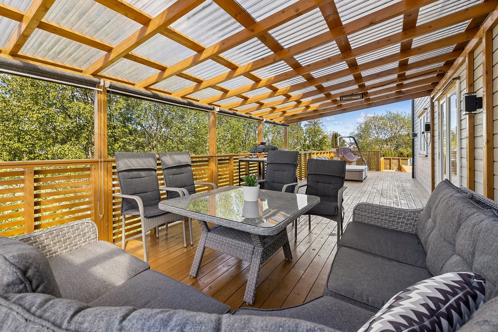 Terrasse med overbygg Galleribilde