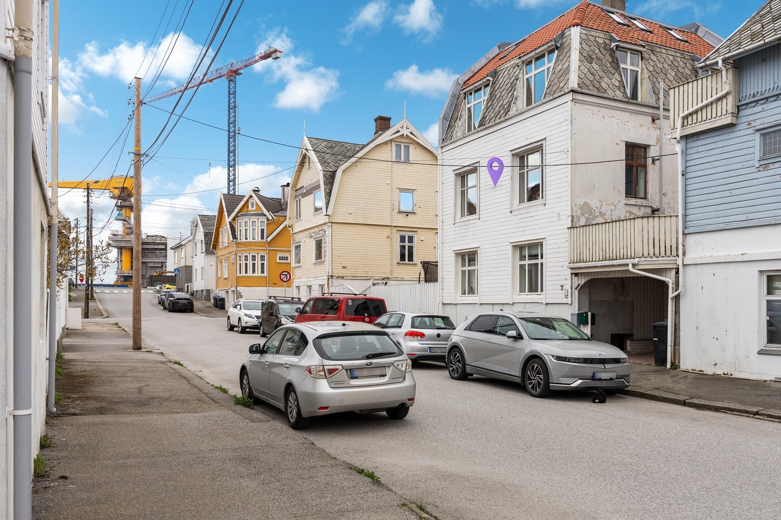 Soneparkering (innmelding hos Haugesund Parkering). Gratis for boligeiere og leieboere. Galleribilde