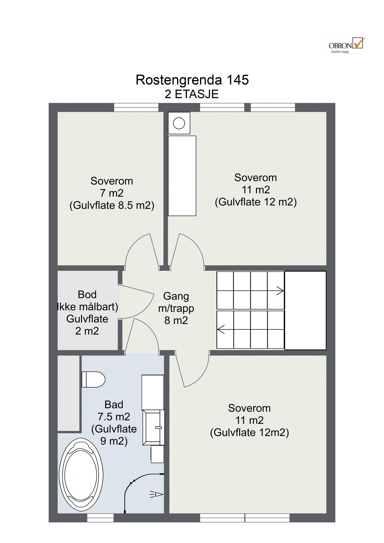 Planskisse 2.etasje. Galleribilde