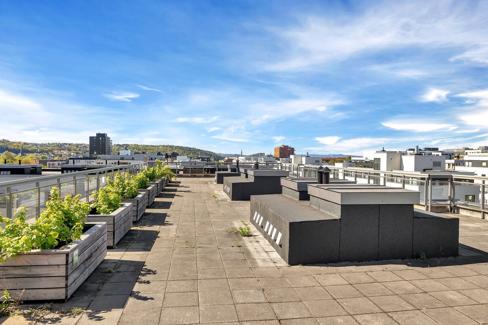 Herlig felles takterrasse Galleribilde
