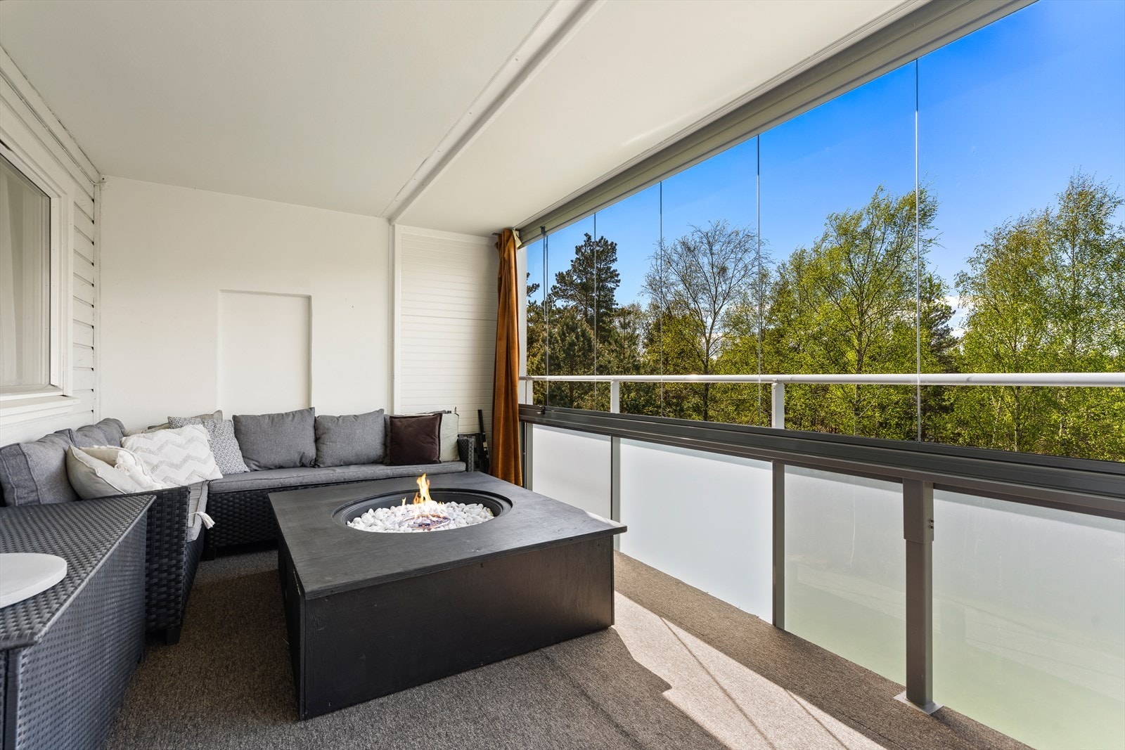 Her har du en balkong på ca. 19 m² rettet mot vest. Galleribilde