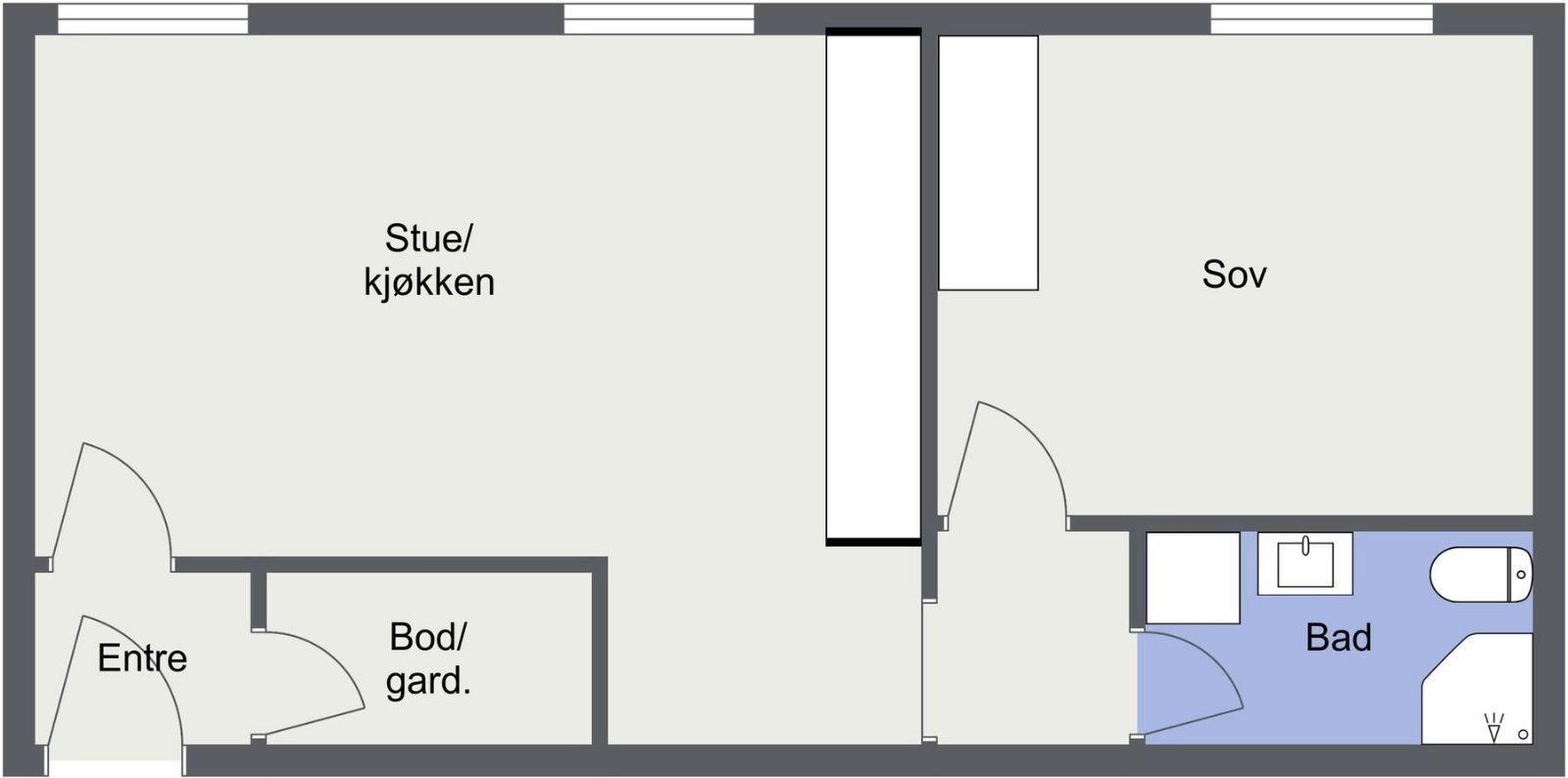 Plantegning Galleribilde