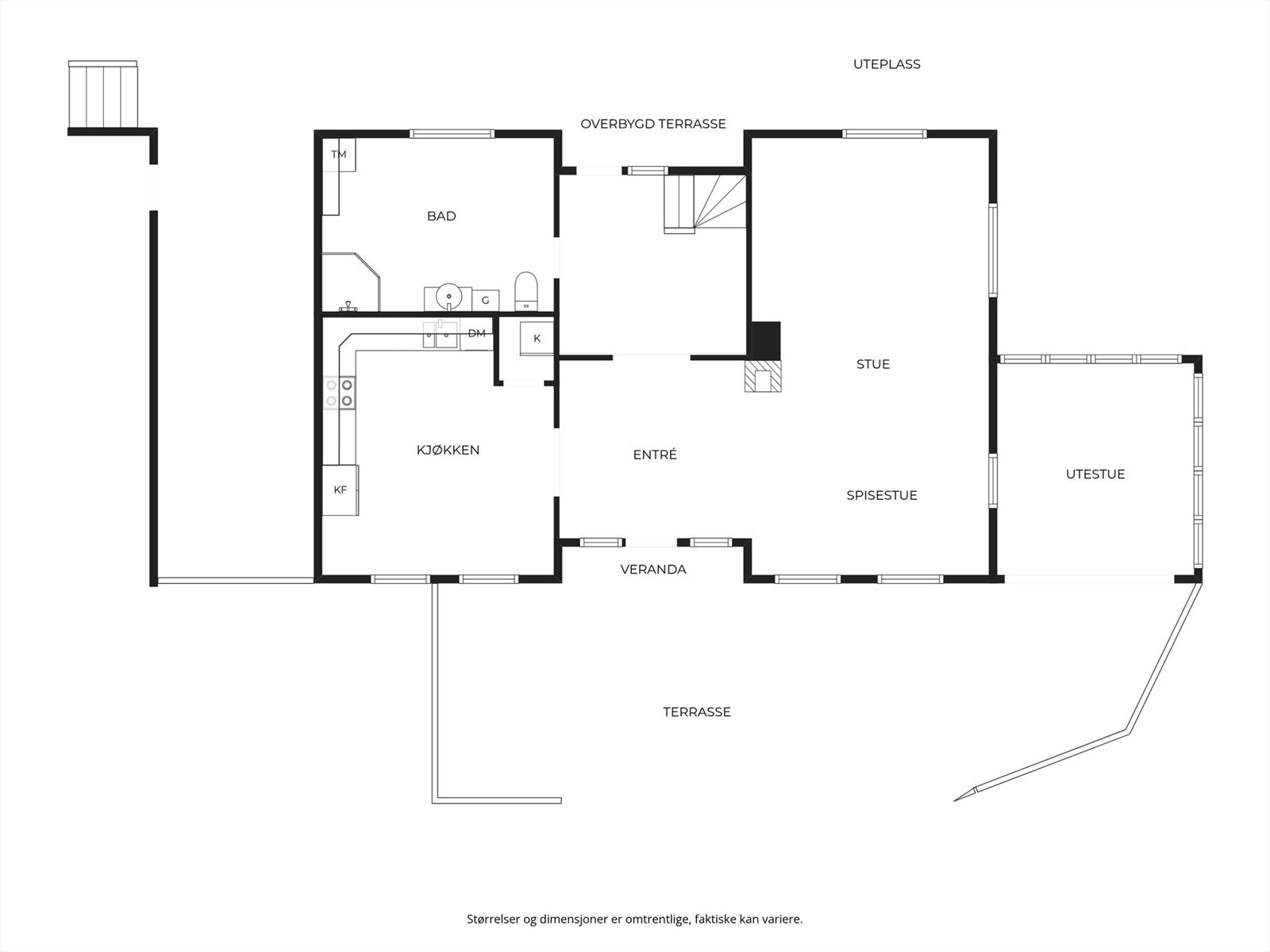 Plantegning 1.etg. Galleribilde