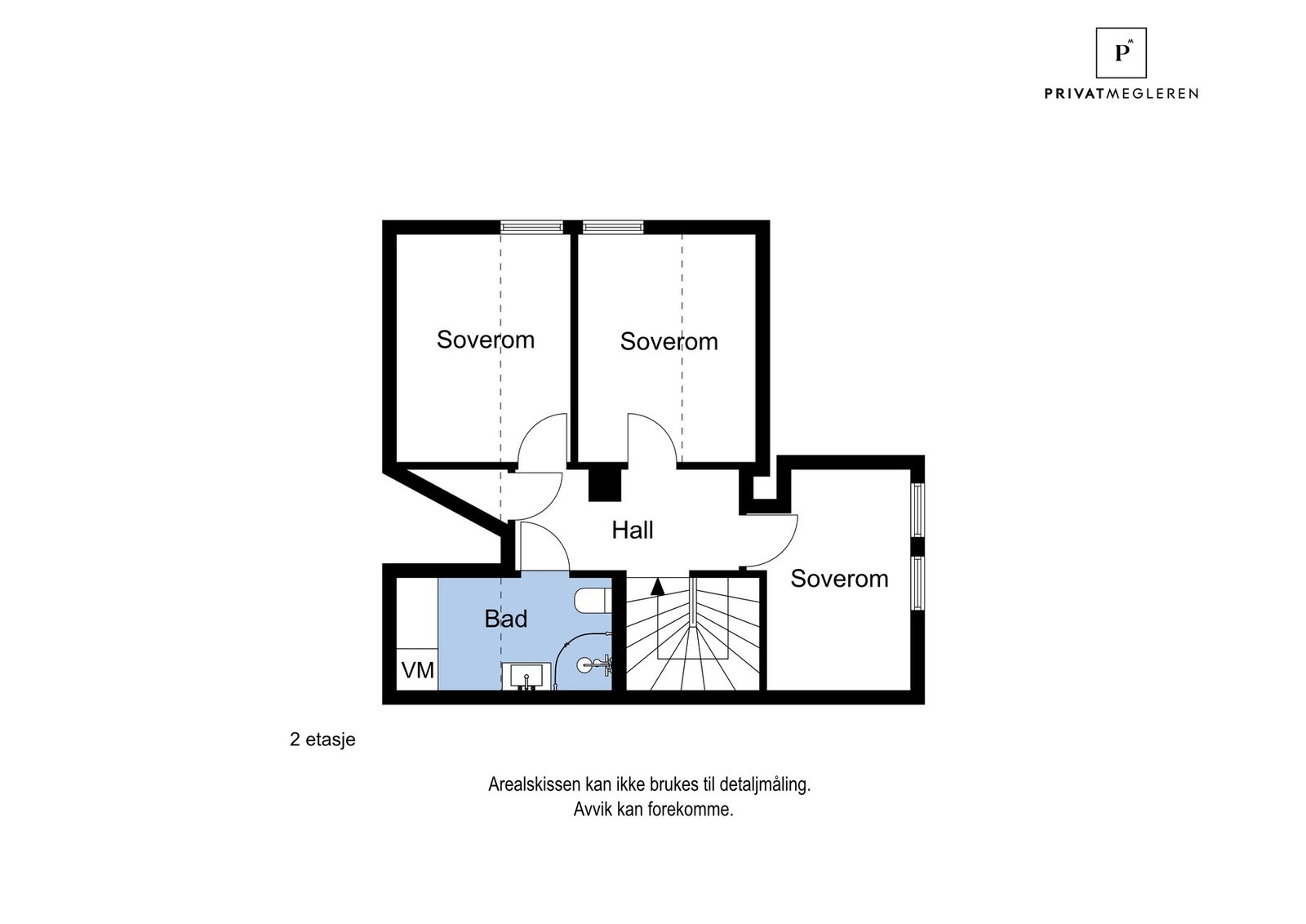 Plantegning 2. etasje Galleribilde