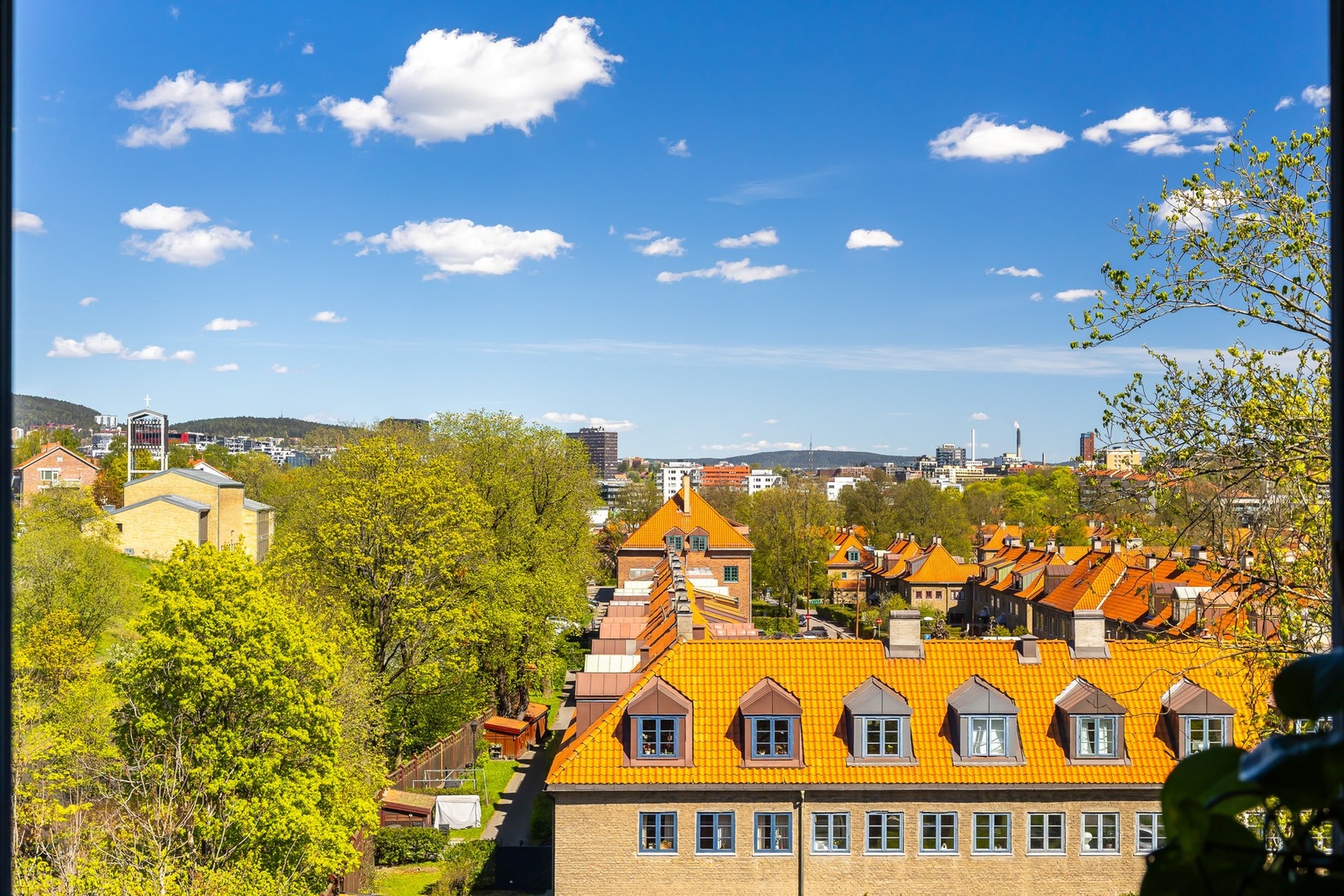 Utsikt mot Lille Tøyen hageby. Galleribilde
