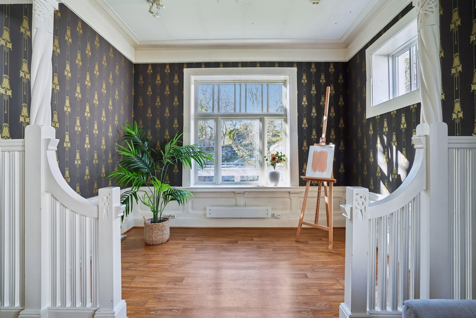 Den innerste sonen kan fint benyttes som lesehjørne, hjemmekontor eller arbeidsplass. Galleribilde