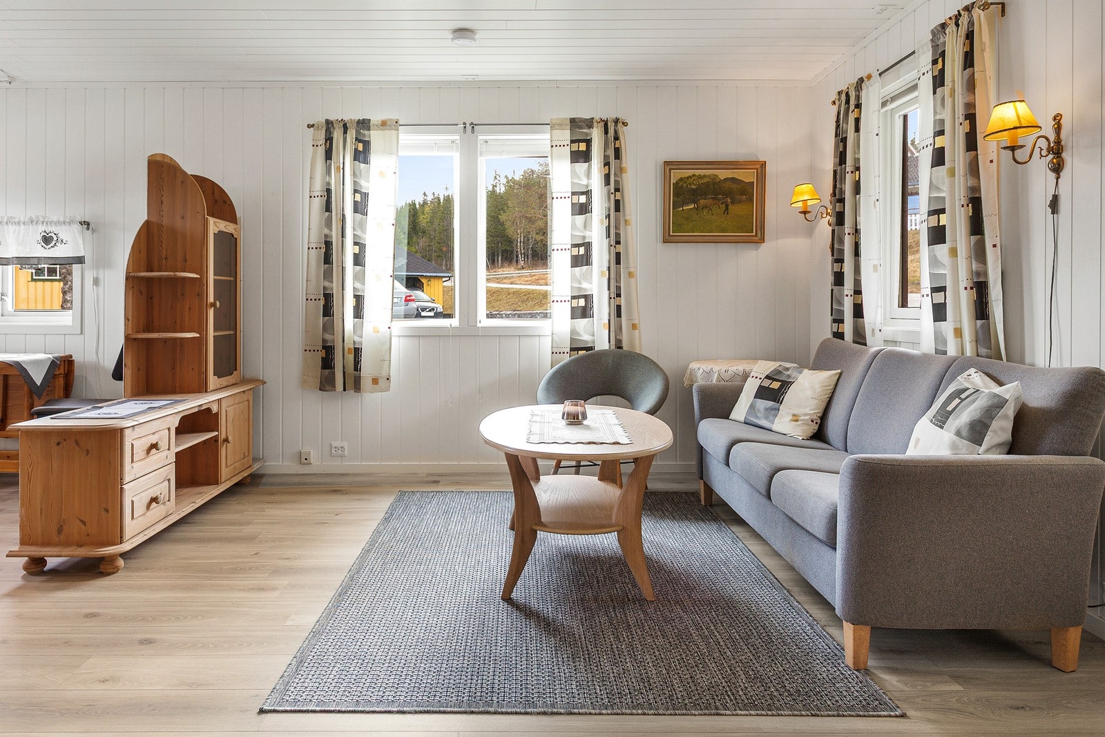 På stue har man plass til sofagruppe. Galleribilde