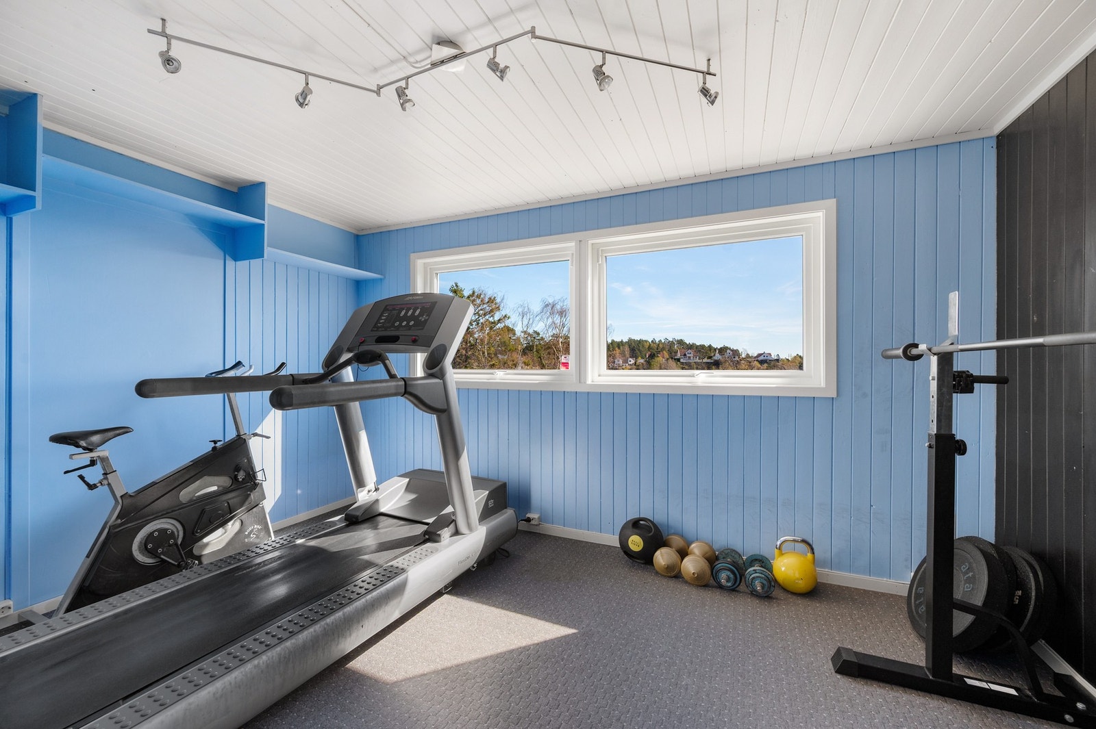 Soverom som i dag benyttes til treningsrom Galleribilde