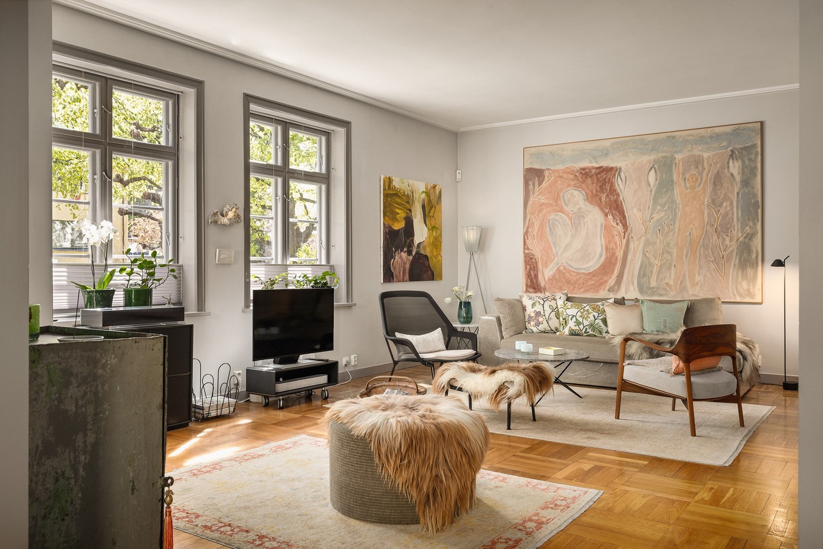 Stor og luftig stue Galleribilde