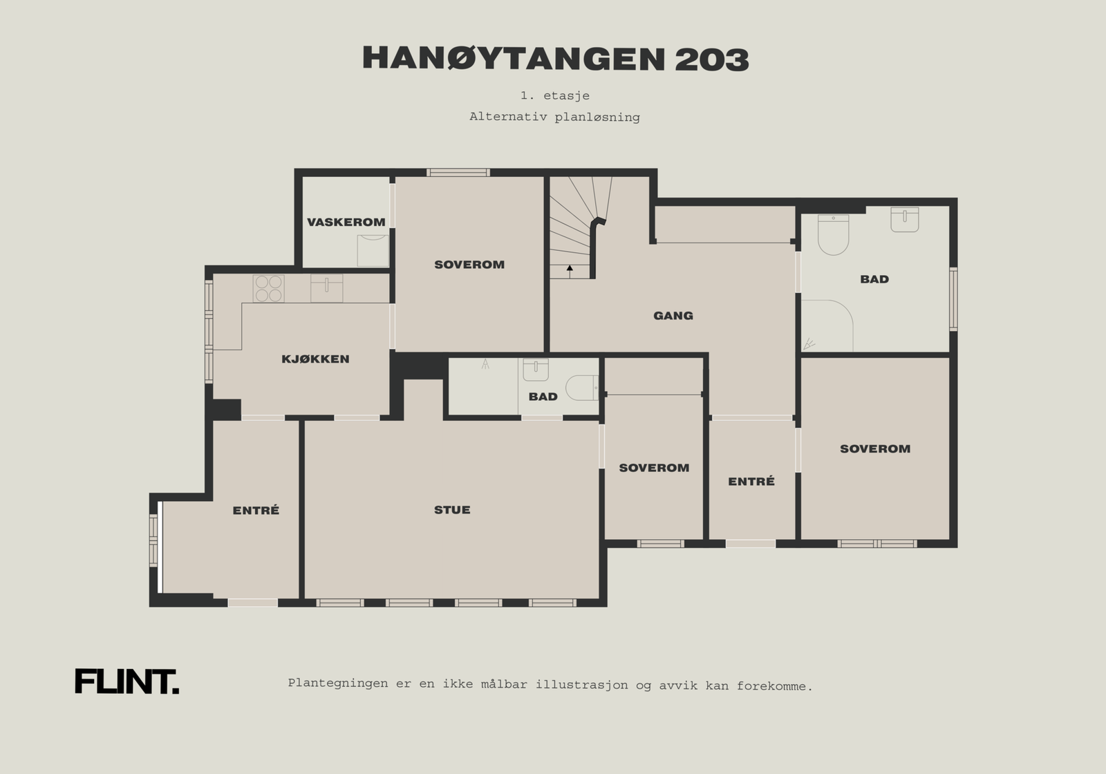 Alternativ plantegning Galleribilde