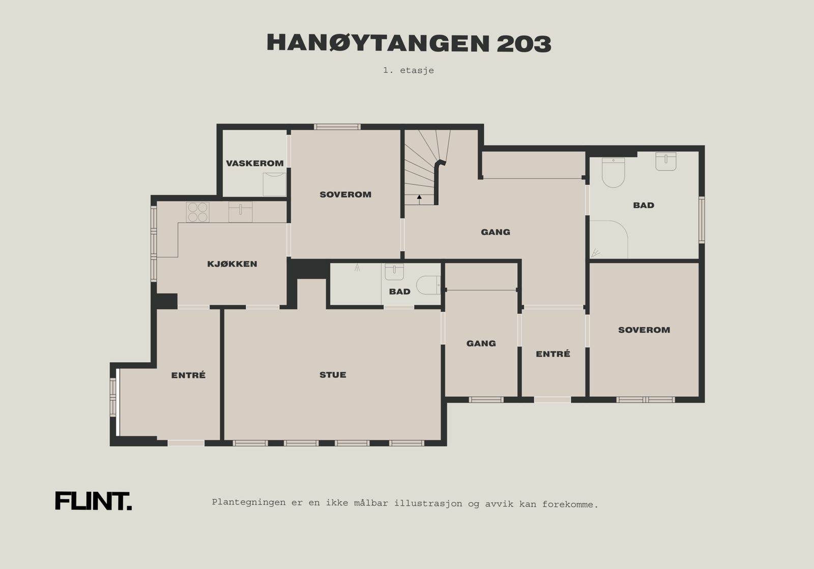 Plantegning 1.etasje Galleribilde
