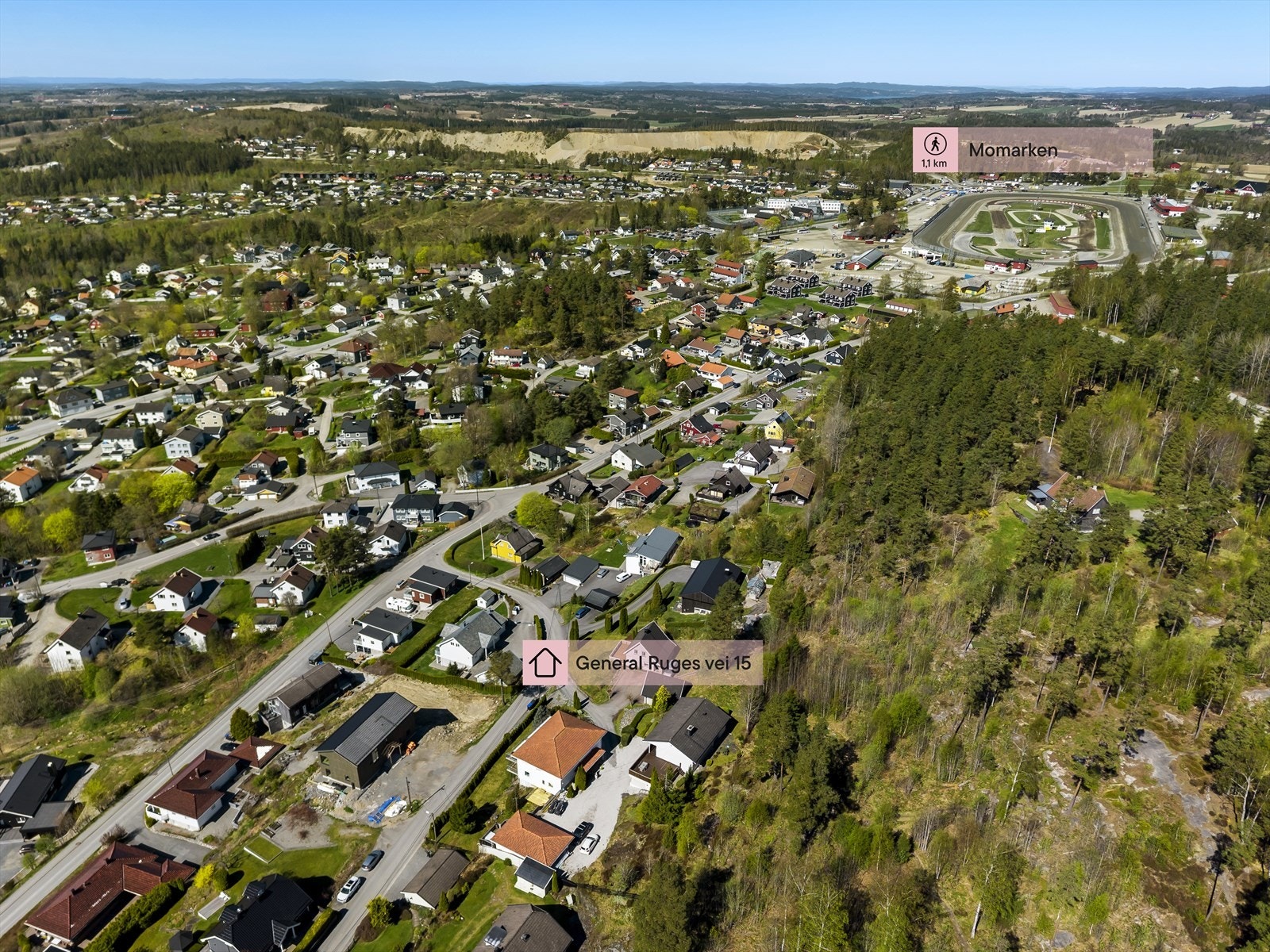 Dronefoto Galleribilde