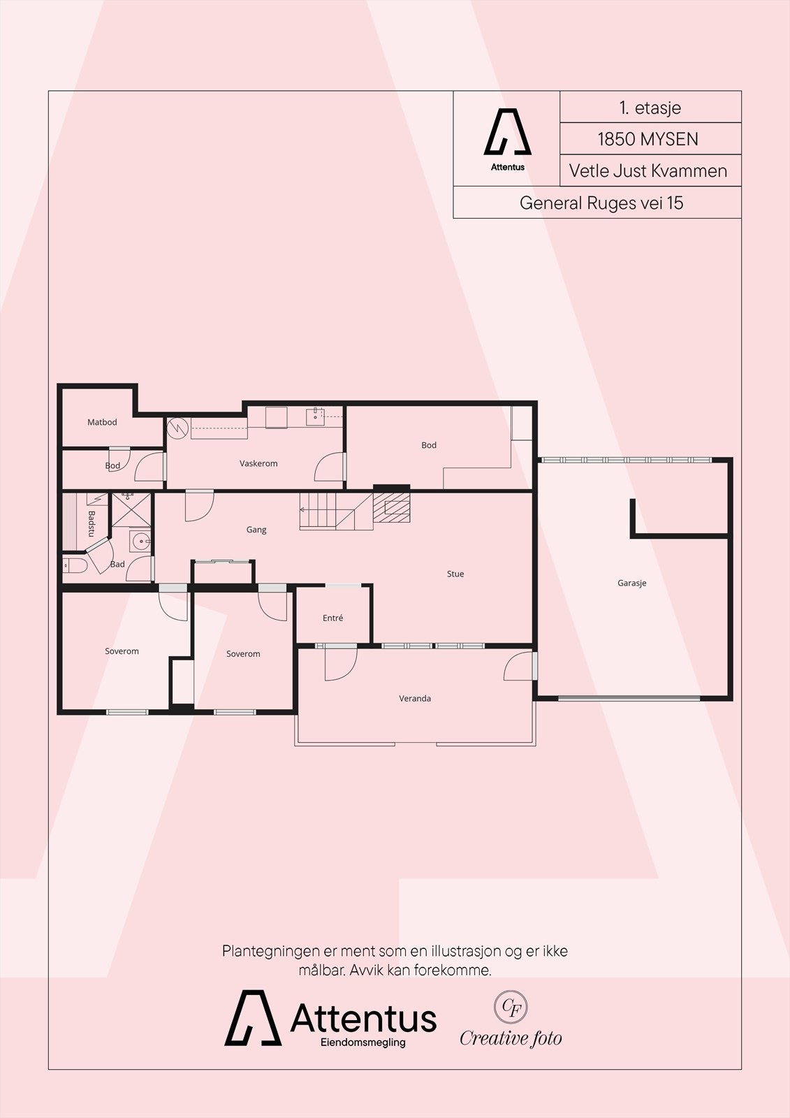 Plantegning Galleribilde