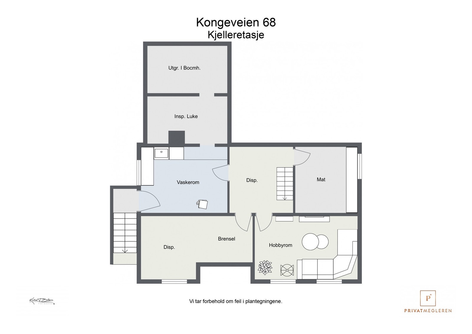Plantegning kjeller Galleribilde