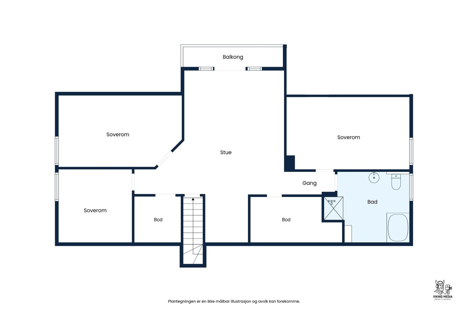 Plantegning loft Galleribilde