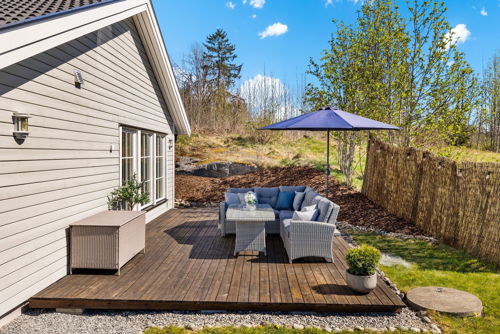 Solrik terrasse på 24 kvm Galleribilde