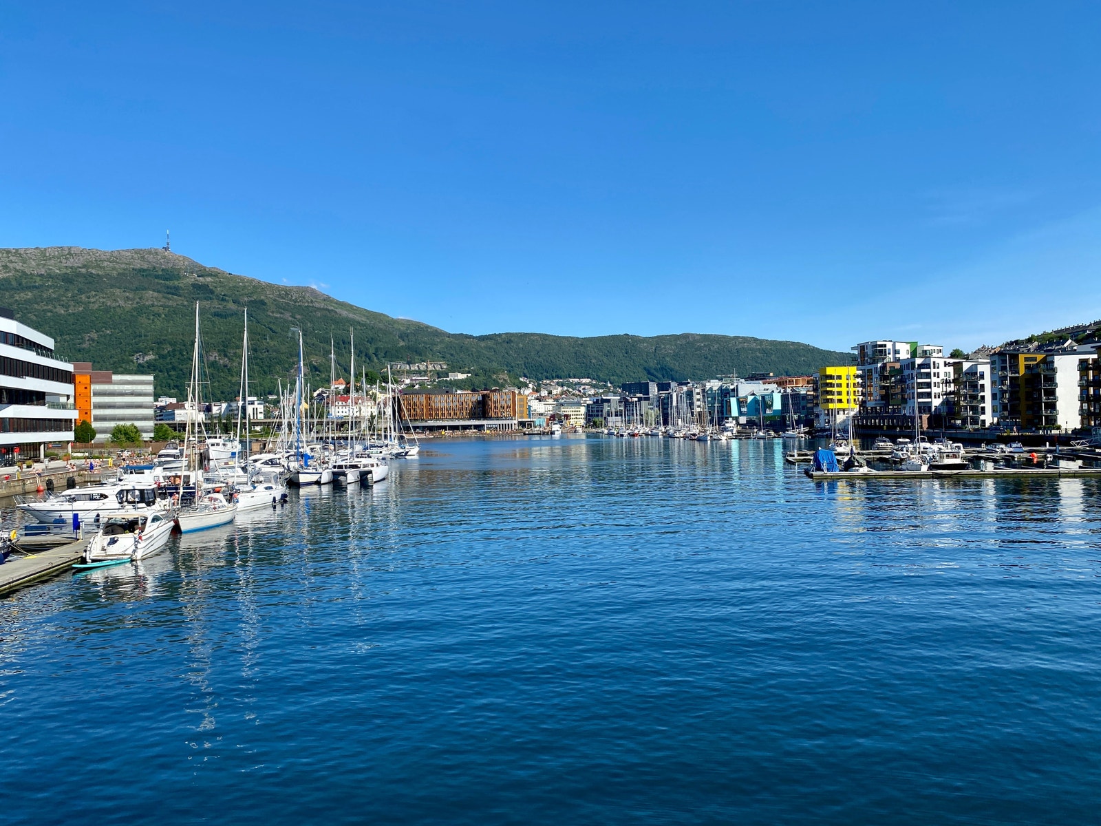 Fra Småpudden sett mot Danmarksplass. Galleribilde