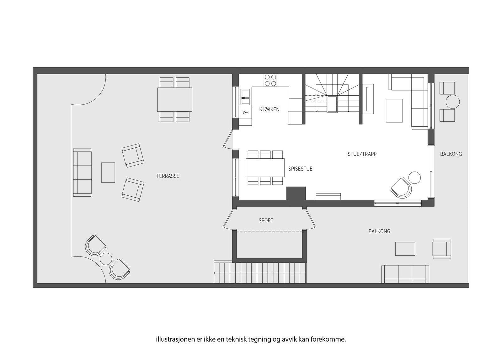 Plantegning 1.etg. Galleribilde
