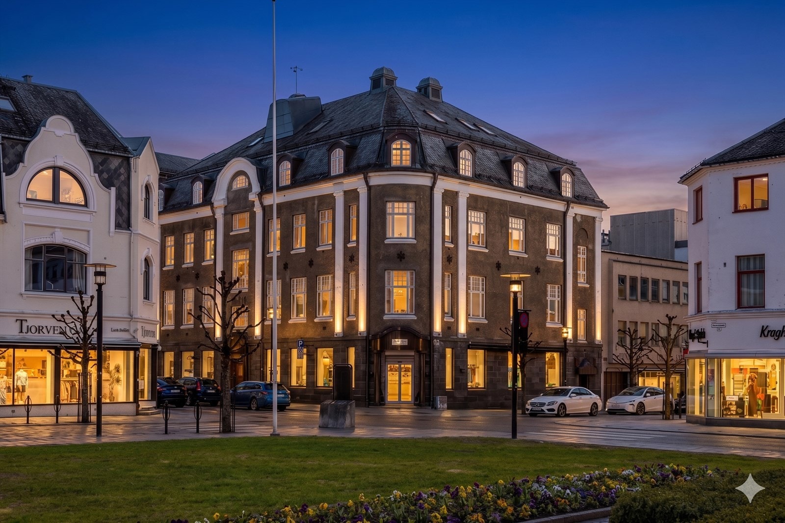 (AI redigert kveldsbilde) Galleribilde