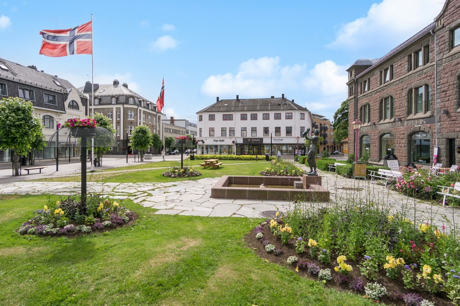 Tusleavstand til alle sentrumsfunksjoner. Galleribilde
