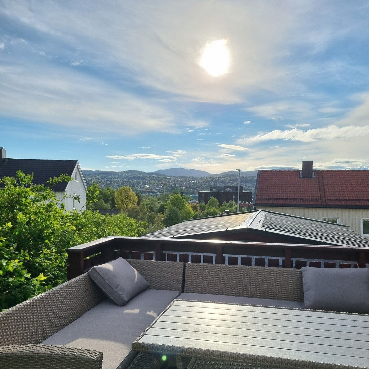 Gode solforhold på uteplassen. Galleribilde