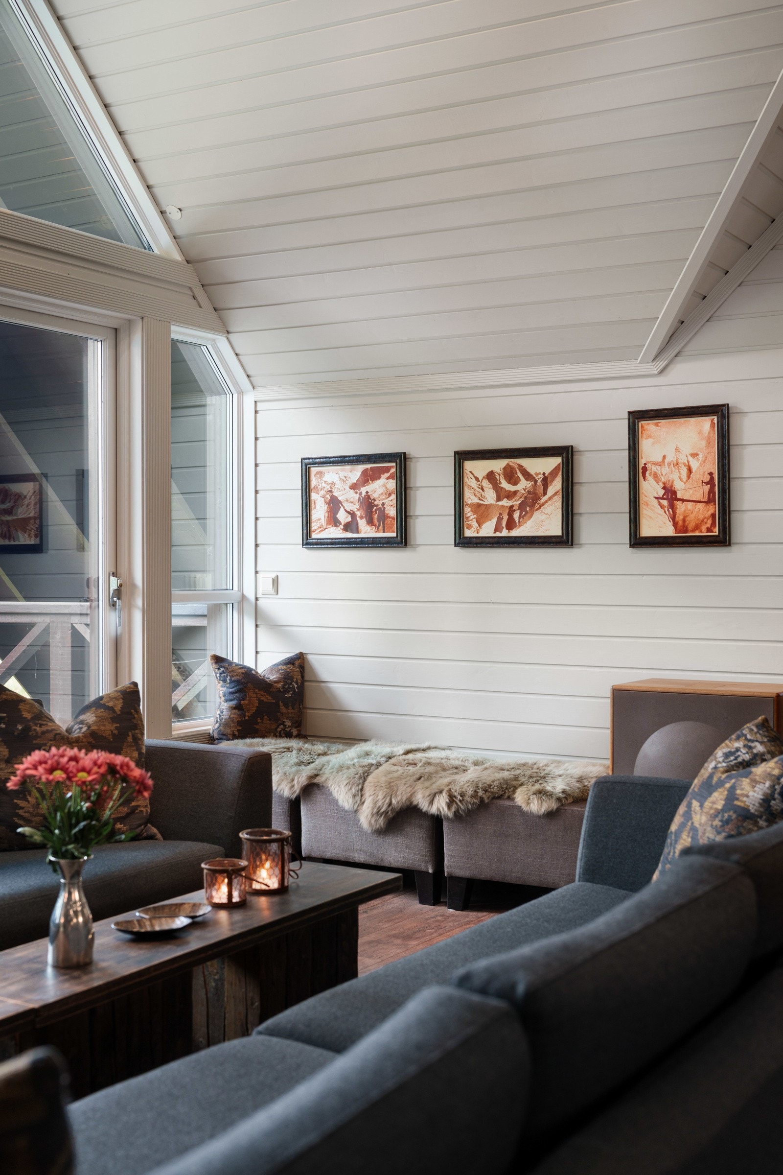 De store vindusflatene slipper inn godt med naturlig lys Galleribilde