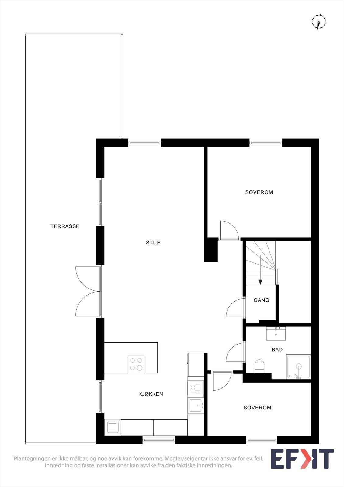 Plantegninger 1.etasje Galleribilde