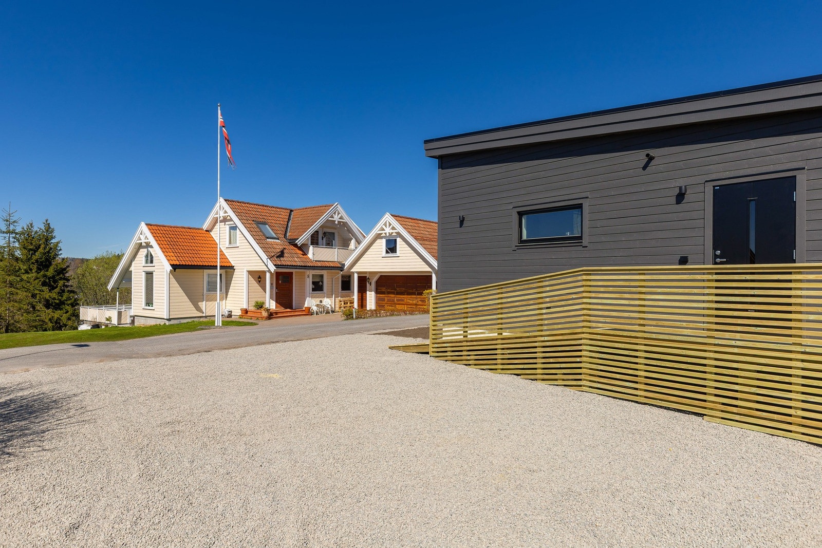 Opparbeidet grusplass som parkeringsmulighet Galleribilde