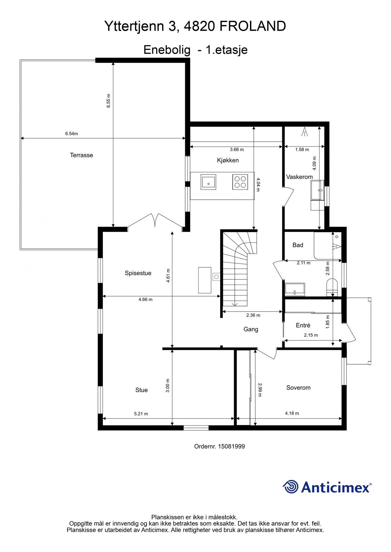 Plantegning hovedetasje Galleribilde